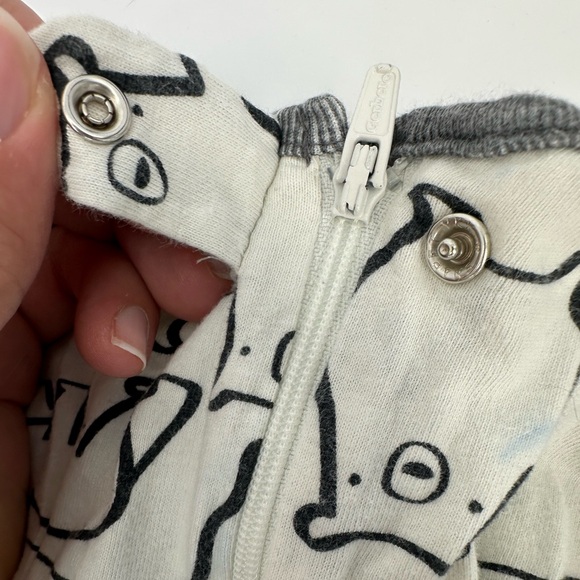 Lot of 5 3-6 Month Zippered Sleepers 100% Cotton Pajamas casual Gerber - Picture 4 of 9